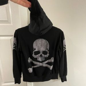 Bedazzled Skull Hoodie